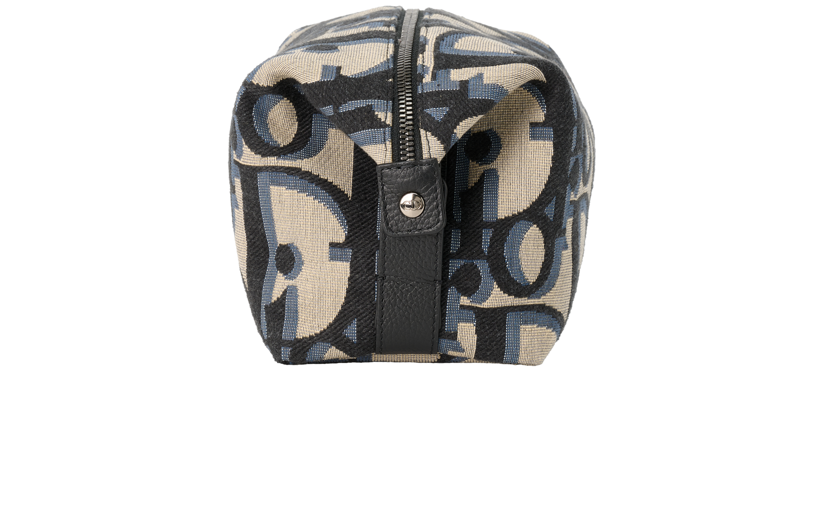 Christian Dior Maxi Oblique Toiletries Bag, &pound;395, Accessories, Beige/Blue, Canvas, Bottom view